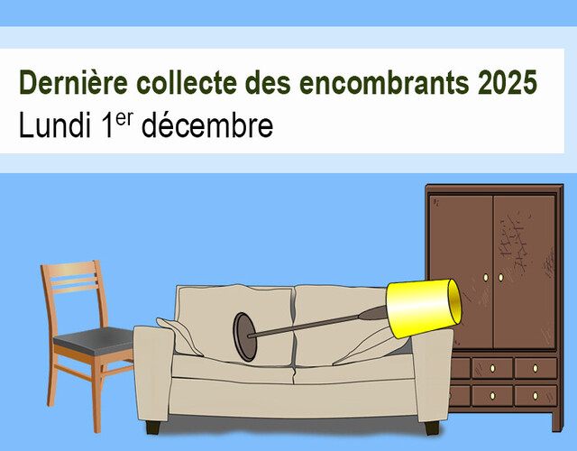 Dernière collecte des encombrants 2025 - 1er décembre