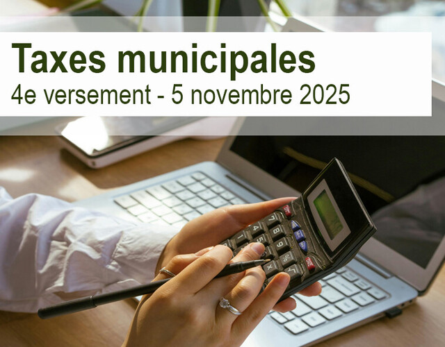 4e versement de taxes municipales