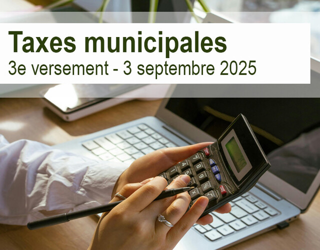 3e versement de taxes municipales