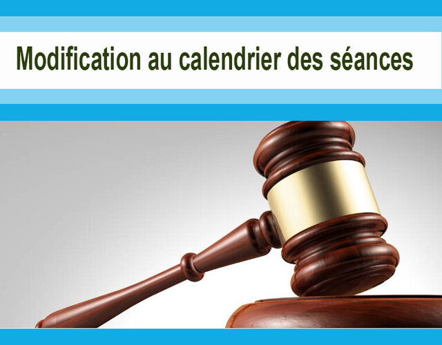 Modification au calendrier des séances ordinaires du conseil municipal pour l'année 2026