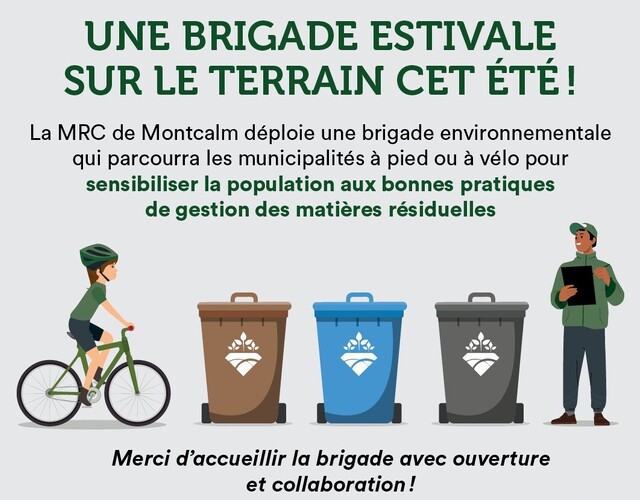 Une brigade environnementale sur le terrain cet été!