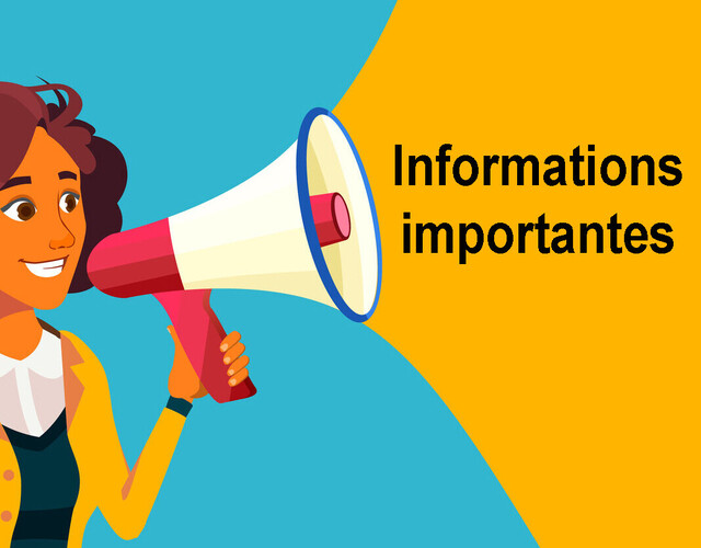 Informations importantes à la population