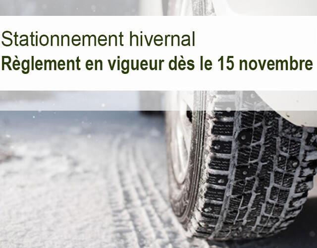 Stationnement hivernal