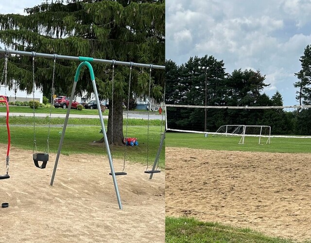 Fermeture de l'accès aux modules de jeux pour enfants et le terrain de volleyball pour les 18, 19 et 20 juillet 2025 pour exterminer des guêpes de sable.