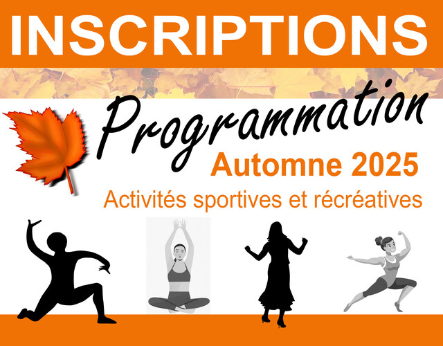 Programmation des activités de loisir automne 2025 disponible!