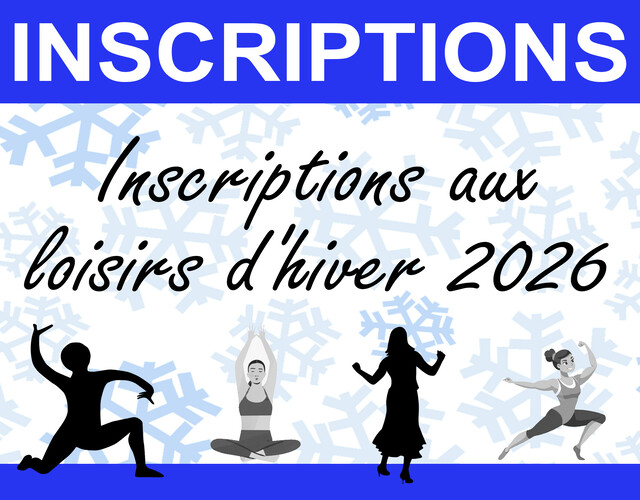 Inscriptions aux loisirs d'hiver 2026